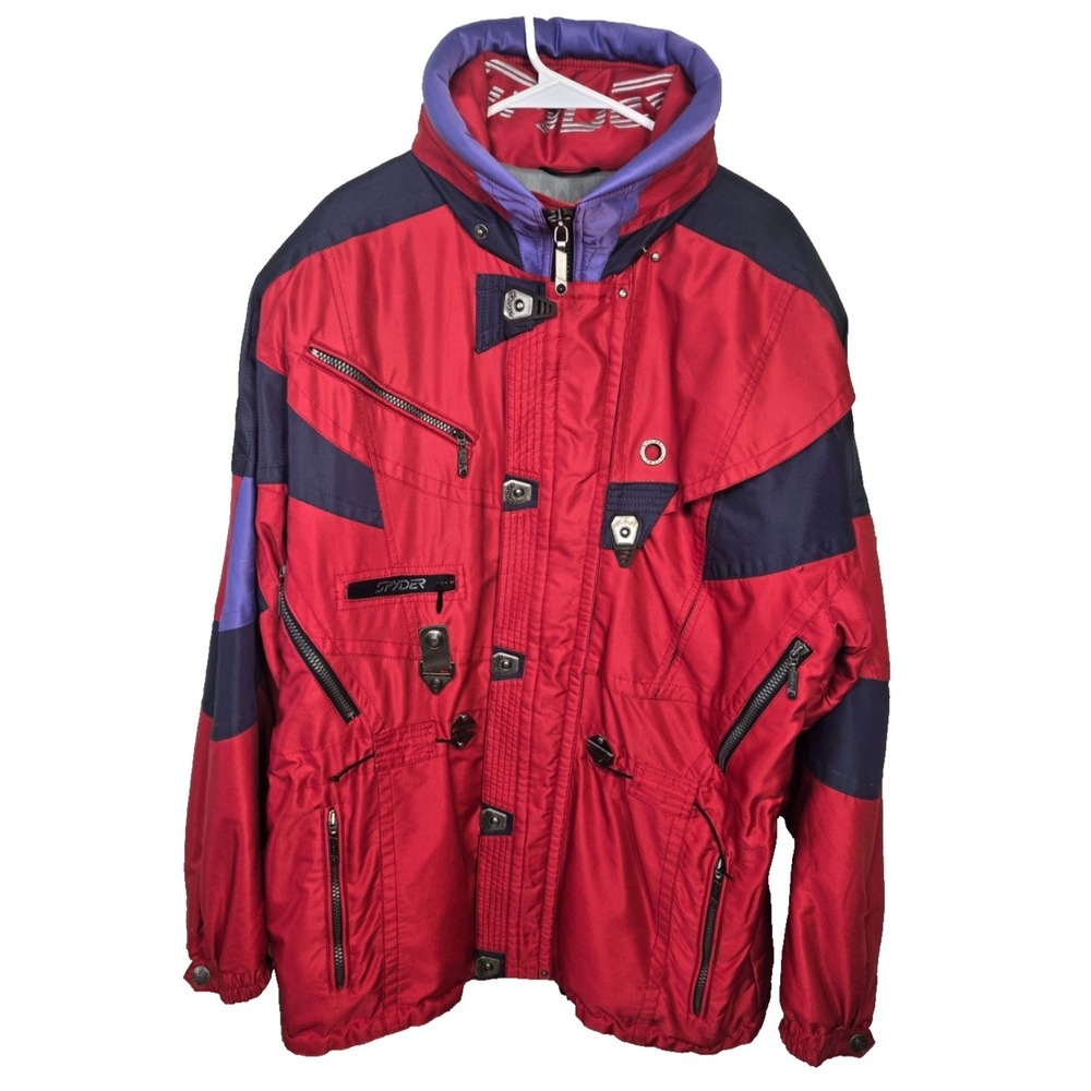 Vintage 90's Spyder USA Entrant GII Thinsulate Lite Loft Ski Jacket Men's L Red